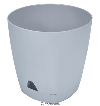 Горшок для цветов InGreen Amsterdam D200мм 4л с прикорневым поливом Утренний туман